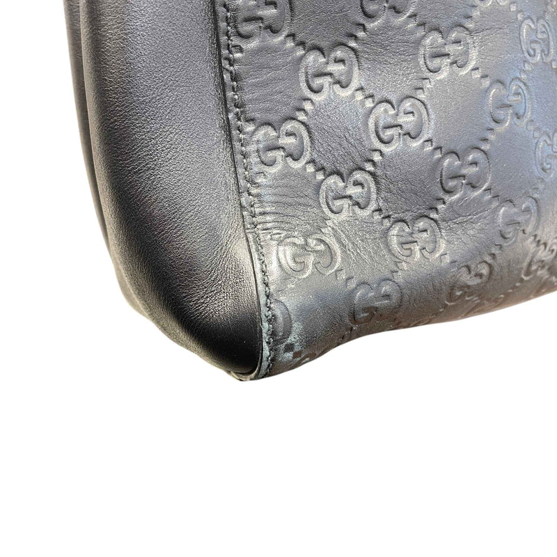 Women's Guccissima Soft Tote Handbag Black