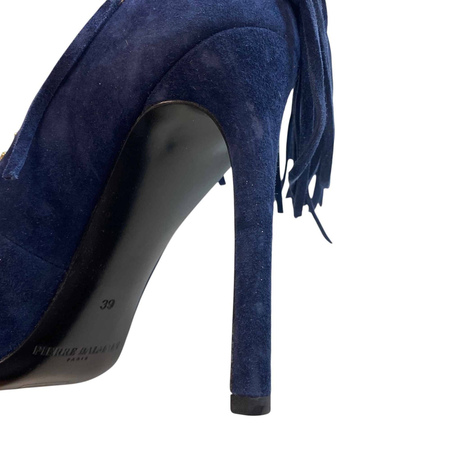 Women's Studded Tassel Heels Blue Size EU 39 / UK 6 - Photo 12