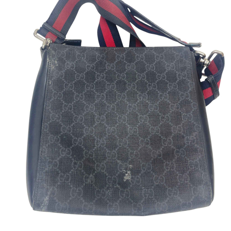 Men's Gg Supreme Messenger Bag Black