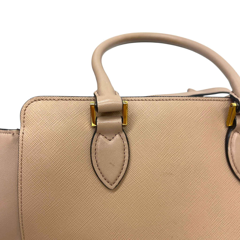 Women's Cipria Saffiano Leather Handbag Pink