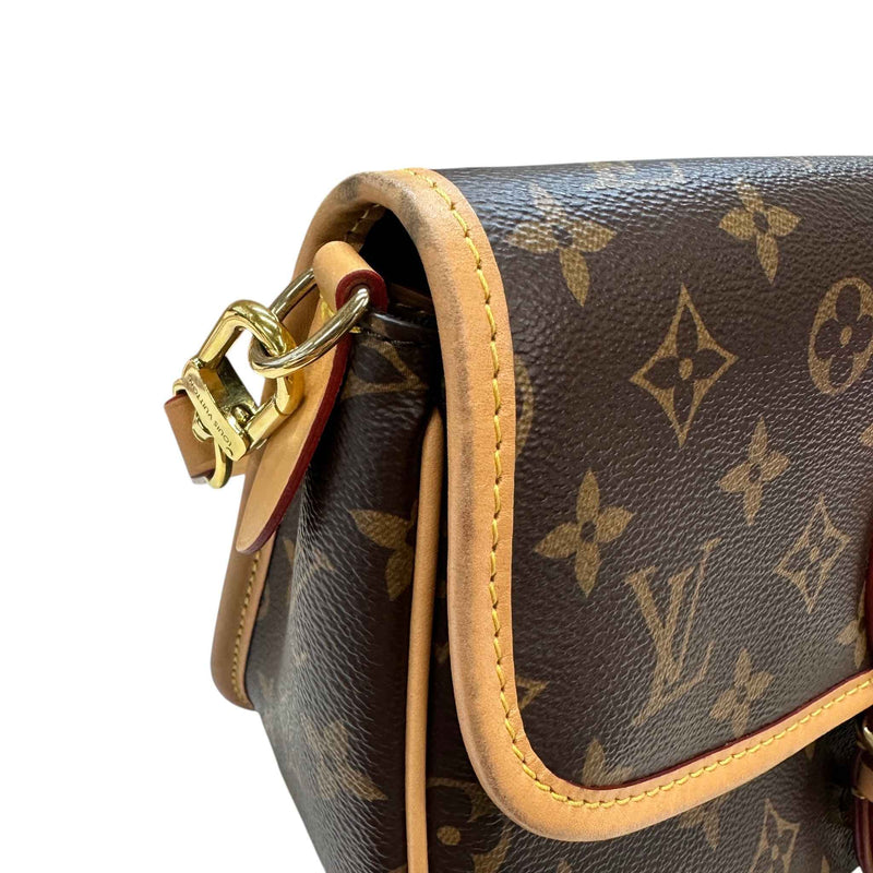 Women's Monogram Diane Satchel Bag Brown