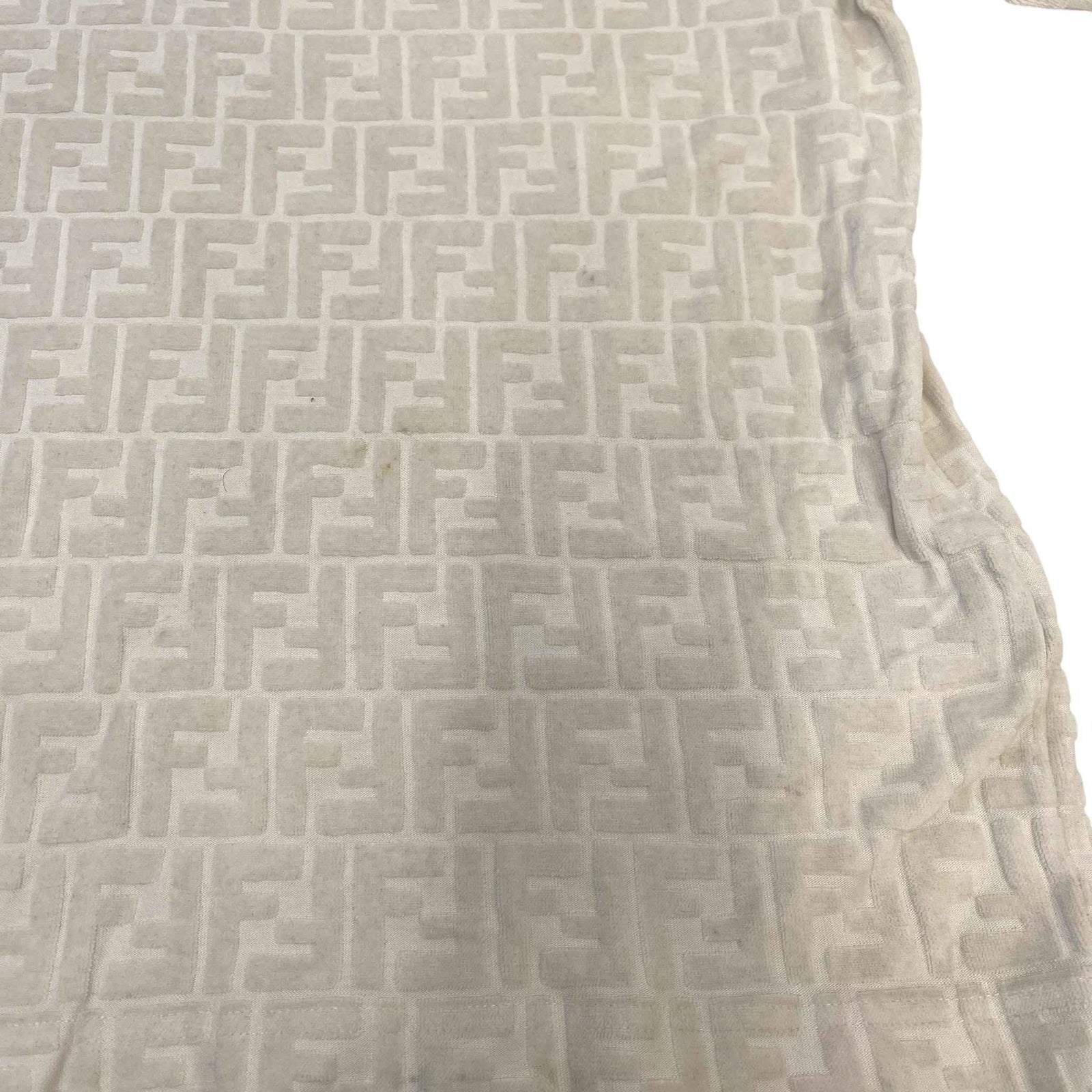Men's Ff Monogram Terry T-Shirt White Size M - Photo 11