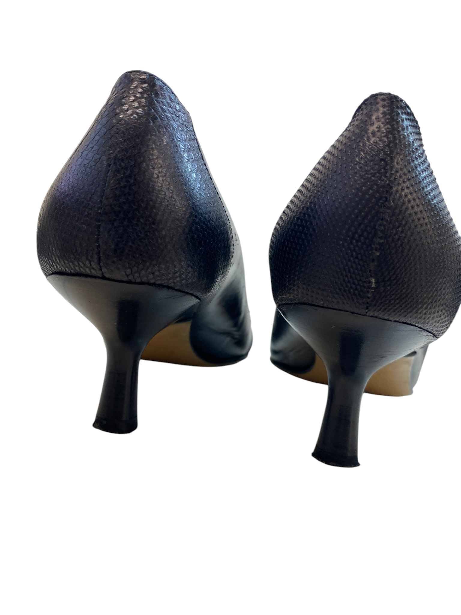 Women's Cc Snake Cap Kitten Heels Black Size EU 38 / UK 5 - Photo 13
