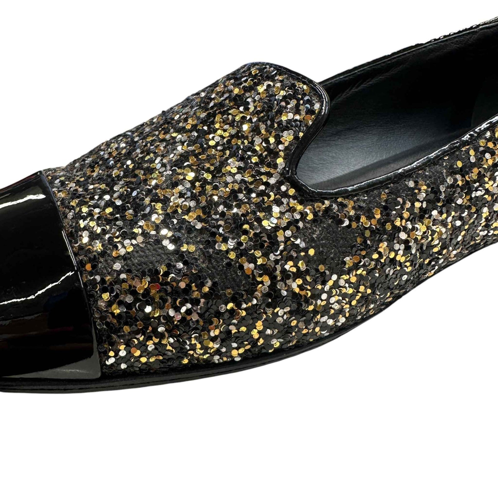 Women's Glitter Cap Toe Mules Black Size EU 38.5 / UK 5.5 - Photo 15