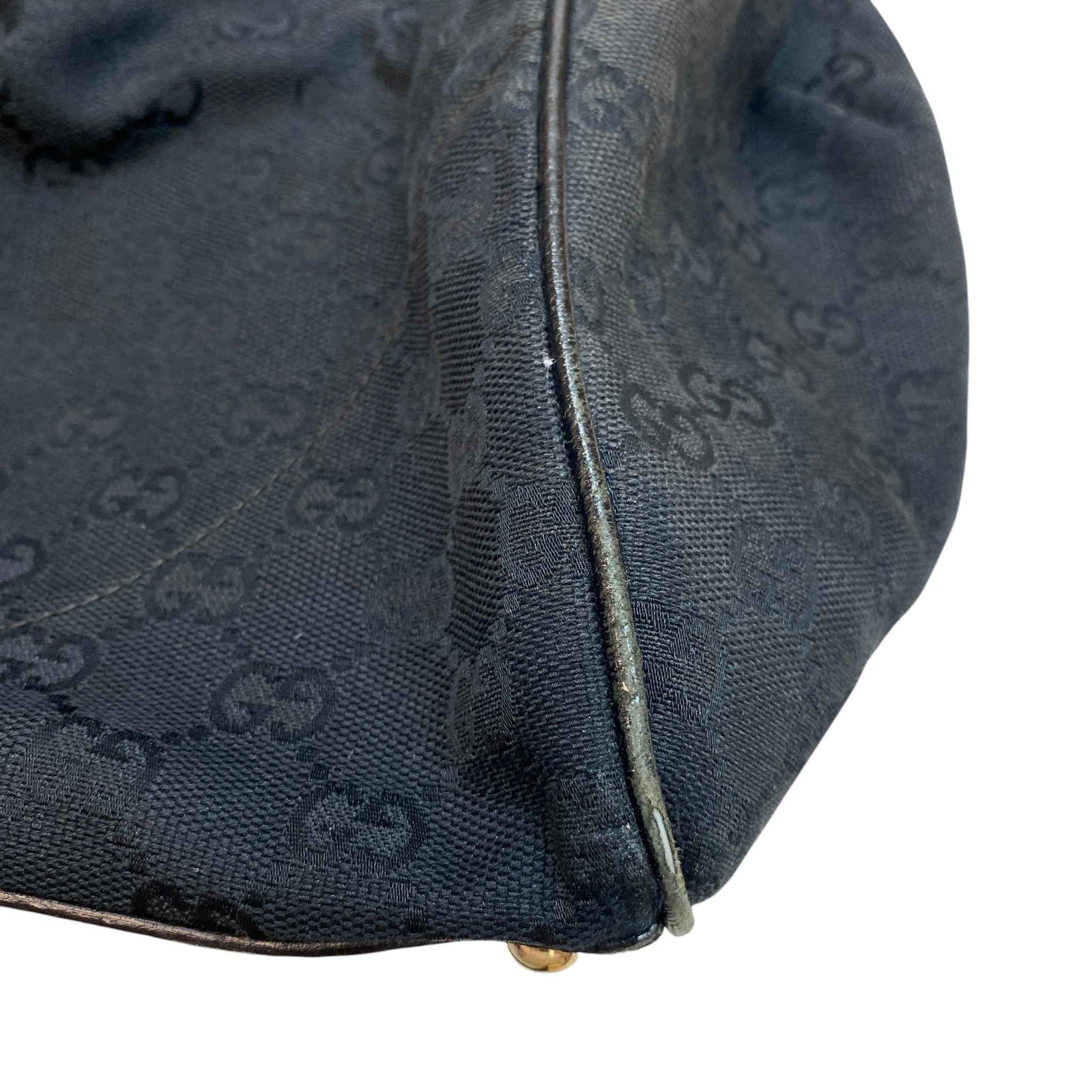 Women's Gg Monogram Canvas Jackie Shoulder Bag Black - Photo 17