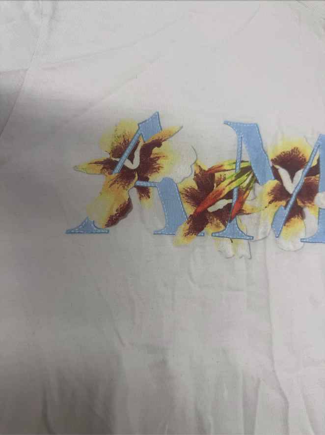 Men's Logo Print T-Shirt White Size M - Photo 9