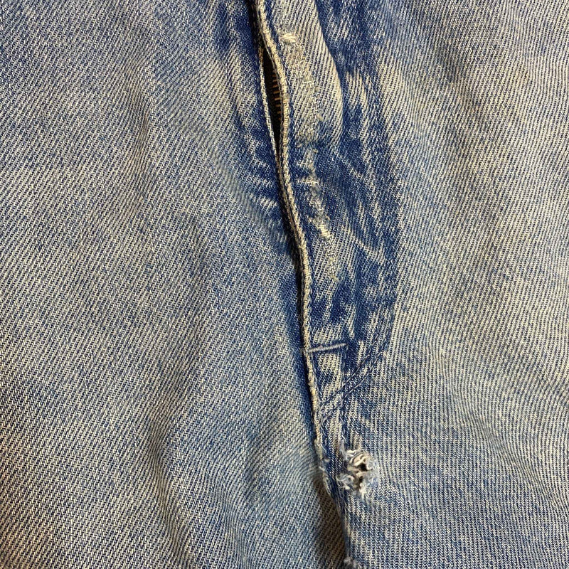 Fendi Men's FF Zucca Distressed Jeans Blue Size W36