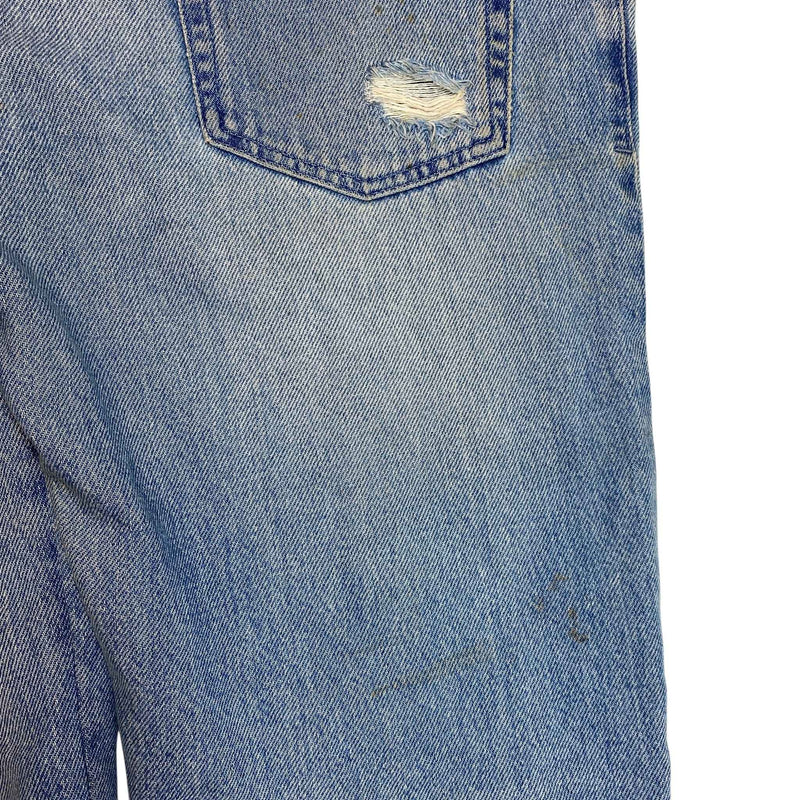 Fendi Men's FF Zucca Distressed Jeans Blue Size W36