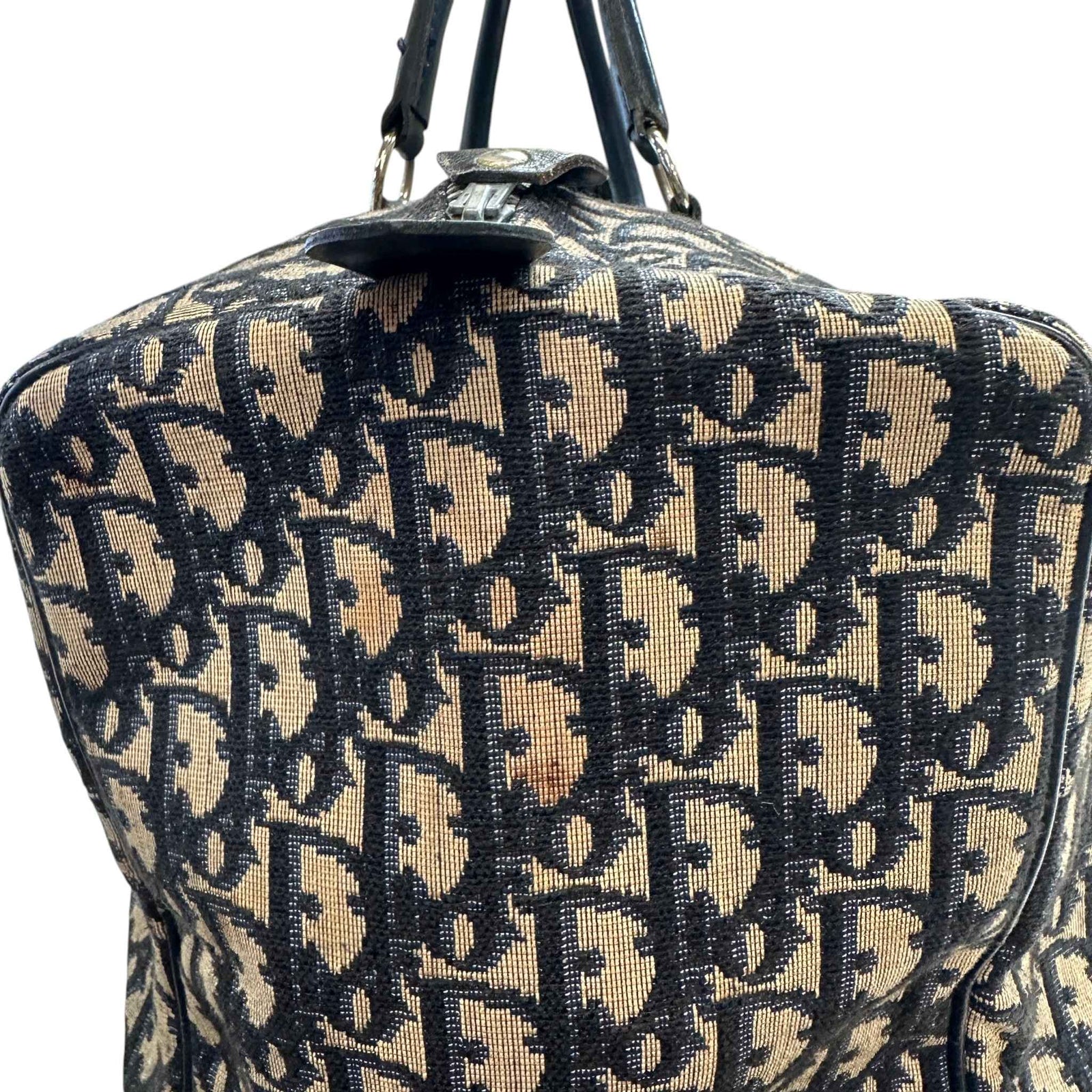 Women's Oblique Boston Bag Navy - Photo 13