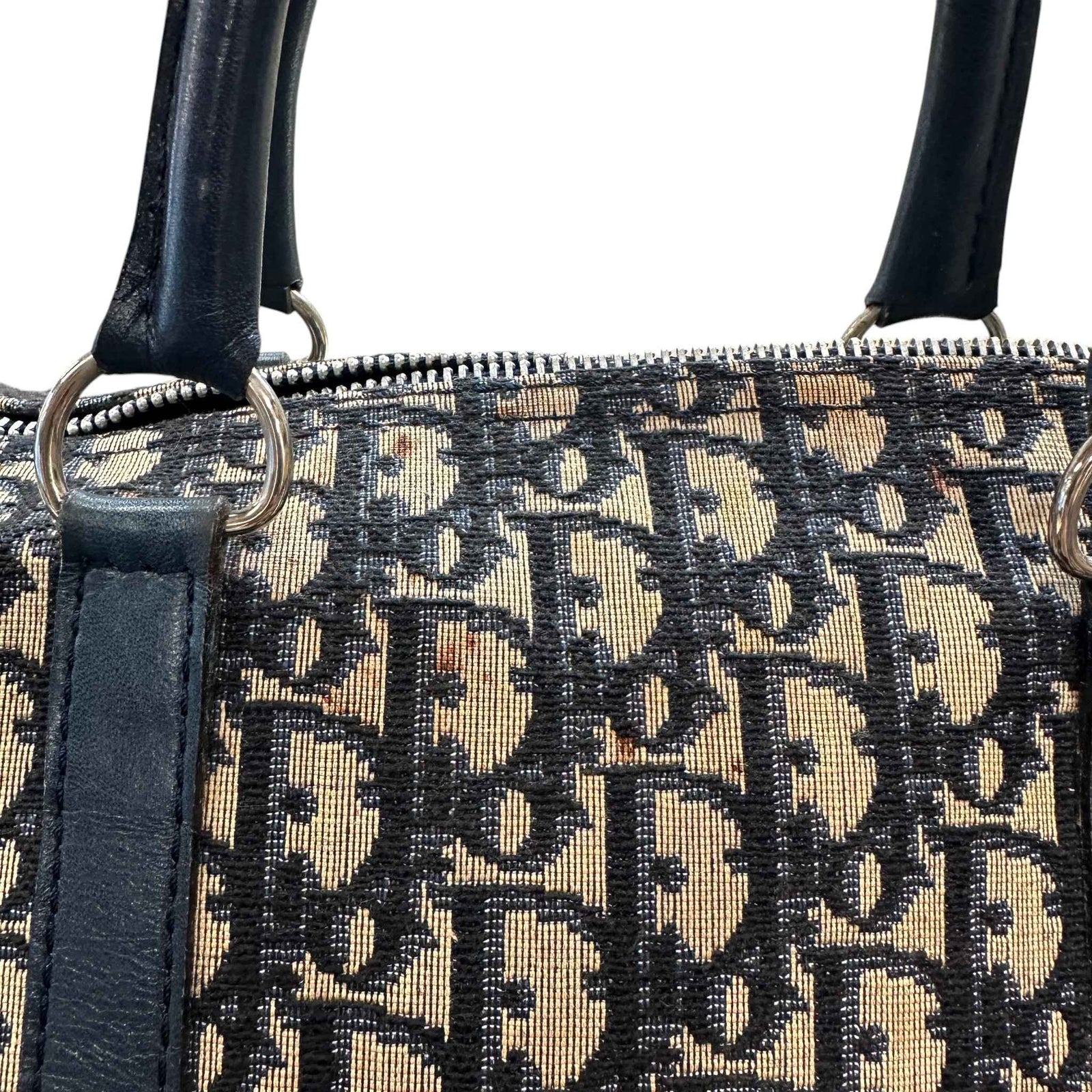 Women's Oblique Boston Bag Navy - Photo 15