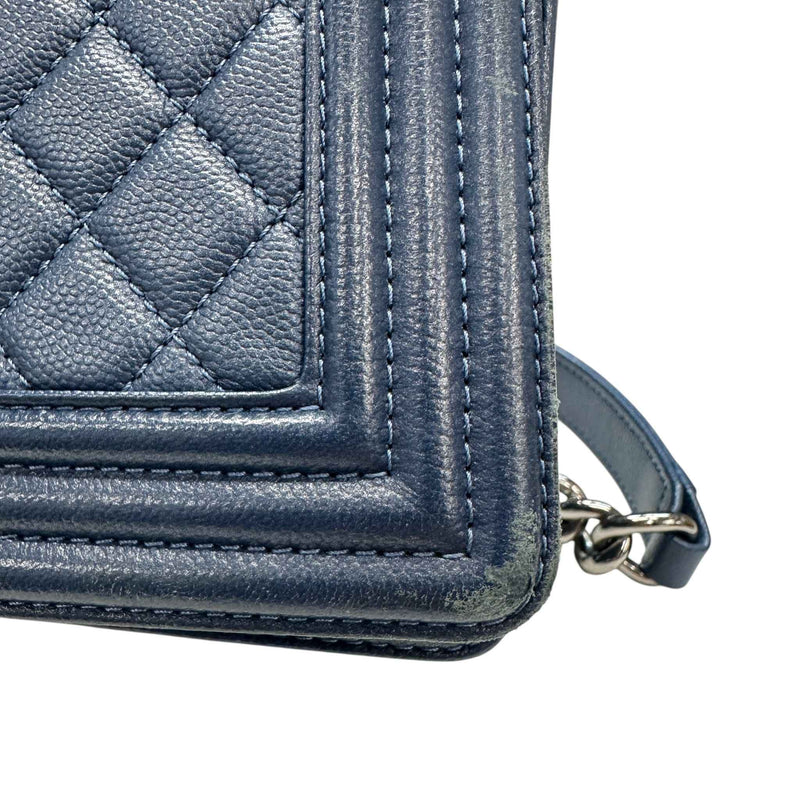 Women's Boy Flap Medium Bag Navy
