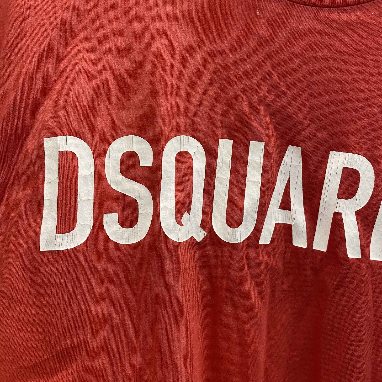 Men's Logo Print T-Shirt Red Size L - Photo 11