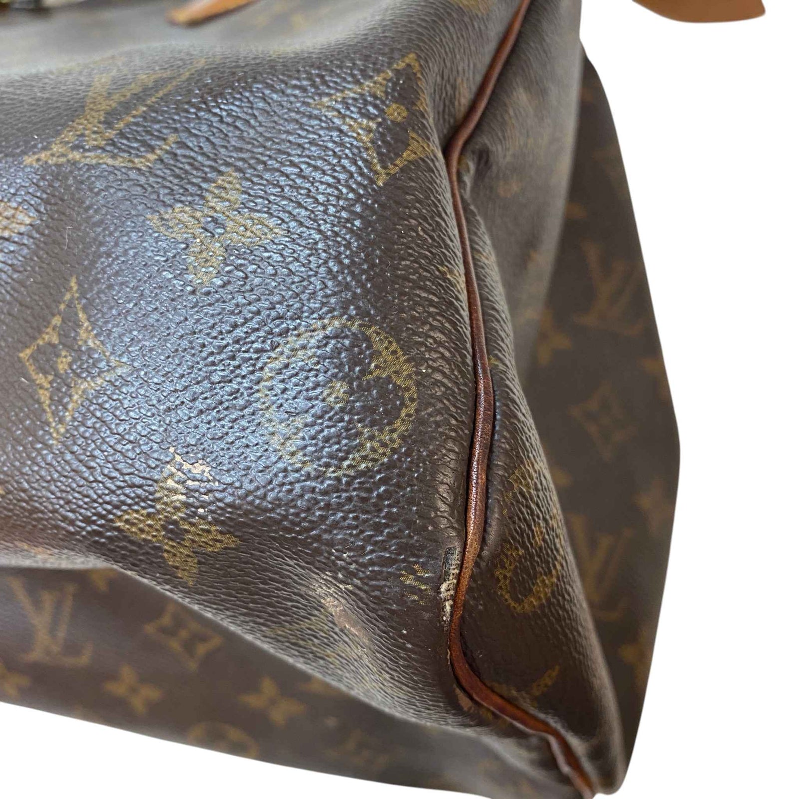 Women's Monogram Speedy 35 Bag Brown - Photo 16