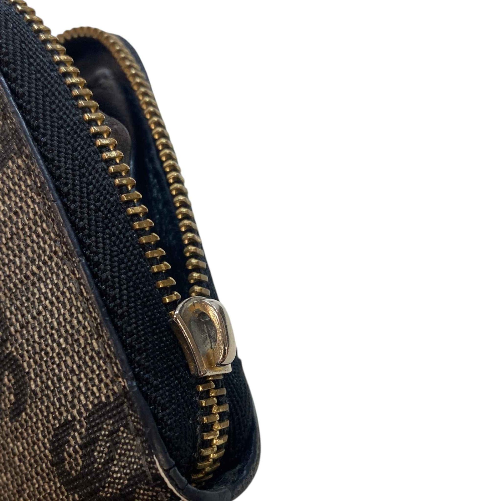 Women's Anagram Jacquard Canvas Wallet Grey - Photo 12