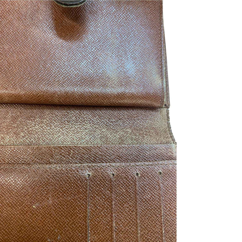 Women's Monogram Porte Monnaie Viennois Bifold Wallet Brown