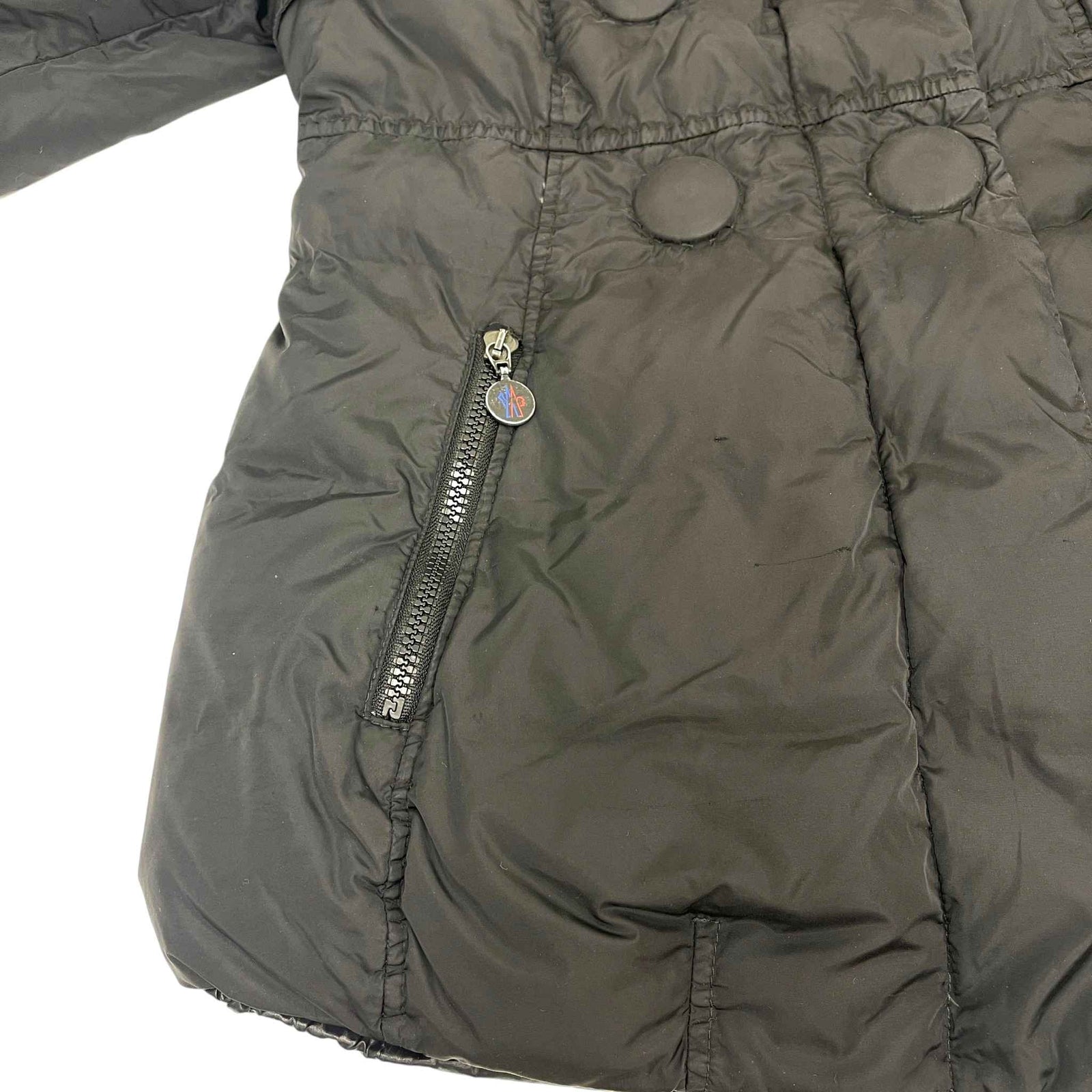 Women's Daim Double Breasted Down Jacket Black Size 1 / UK 10 - Photo 12