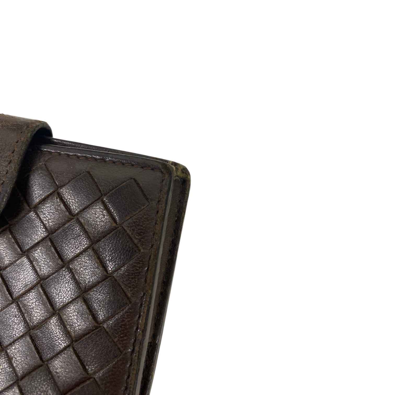 Women's Intrecciato Bifold Wallet Black - Photo 14