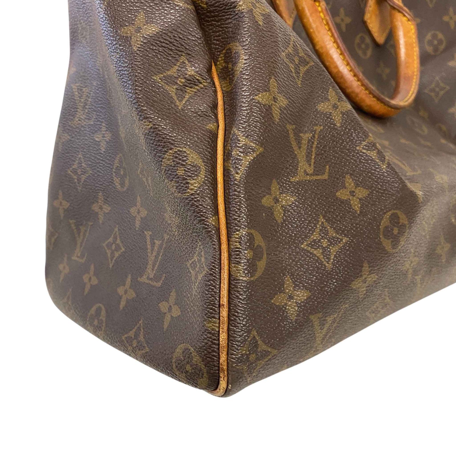 Women's Monogram Speedy 40 Bag Brown - Photo 16