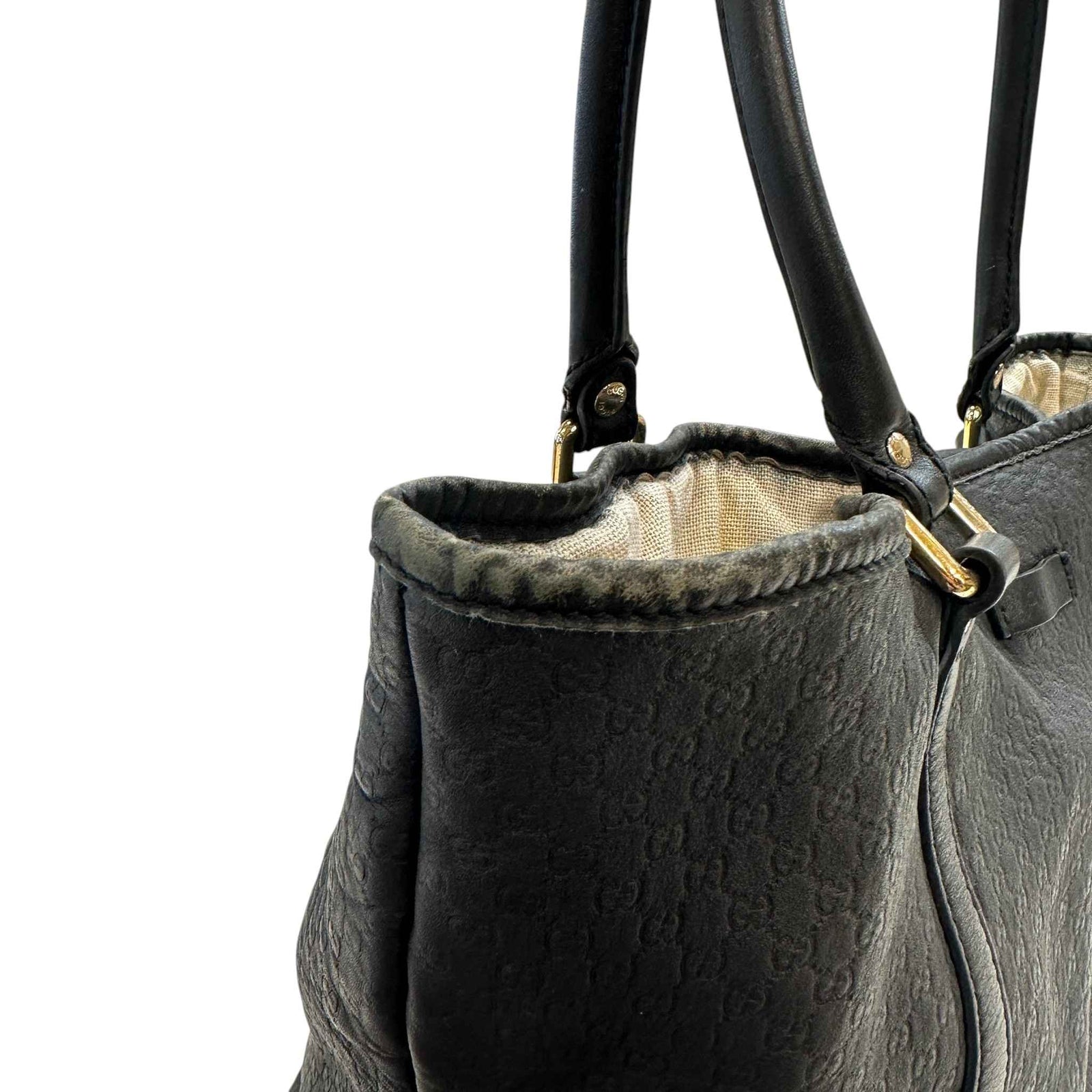 Women's Microguccissima Bag Black - Photo 14