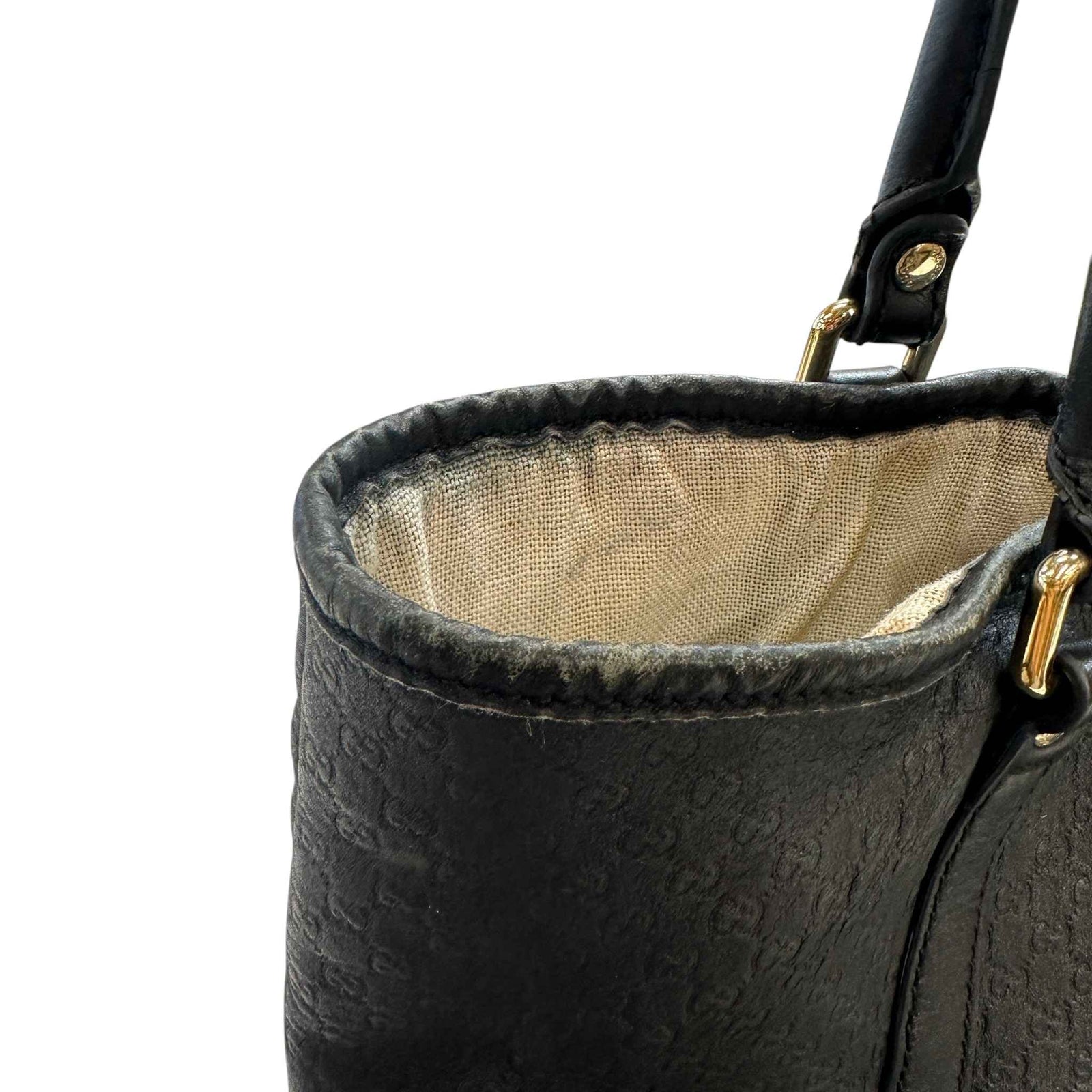 Women's Microguccissima Bag Black - Photo 15