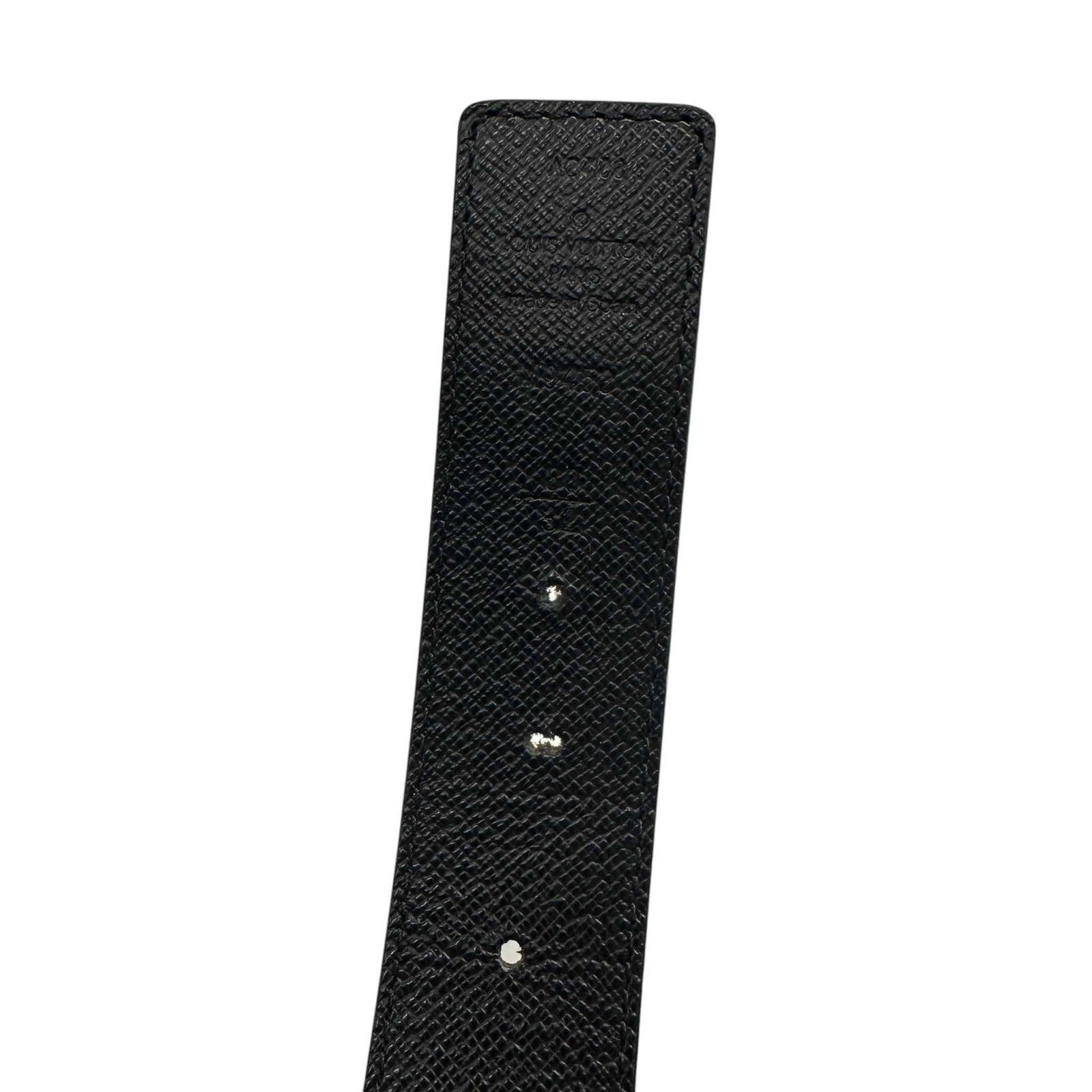 Men's Lv Reversible Monogram Belt Black Size S - Photo 5