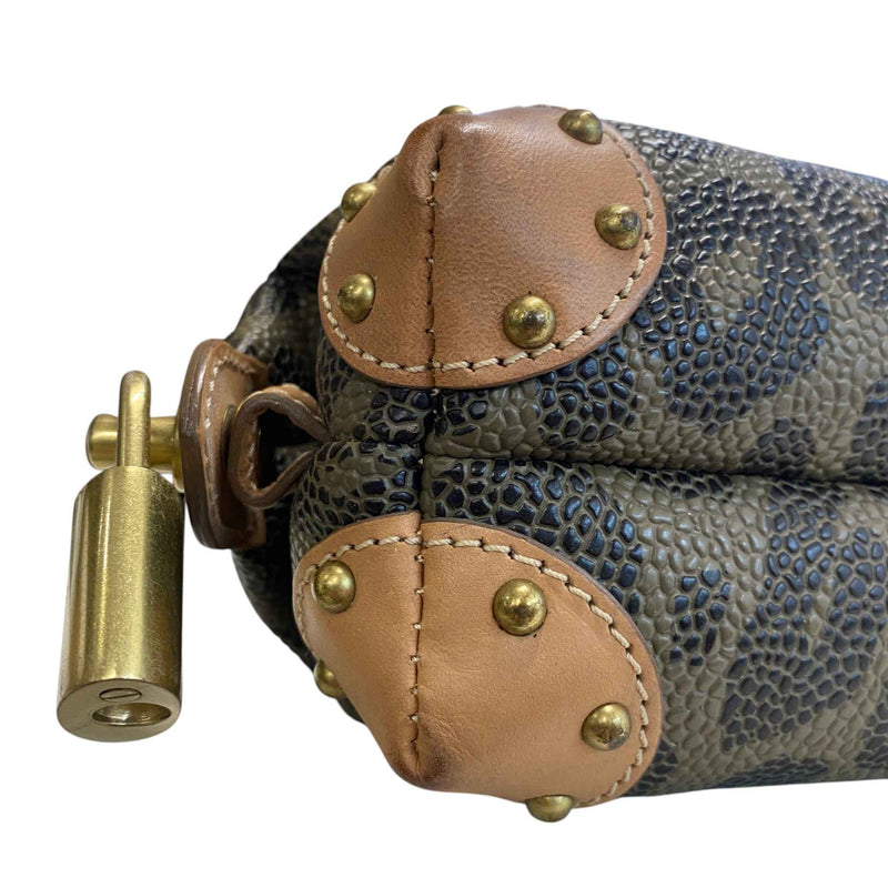 Women's Leopard Makeup/Pencil Case Pouch Brown