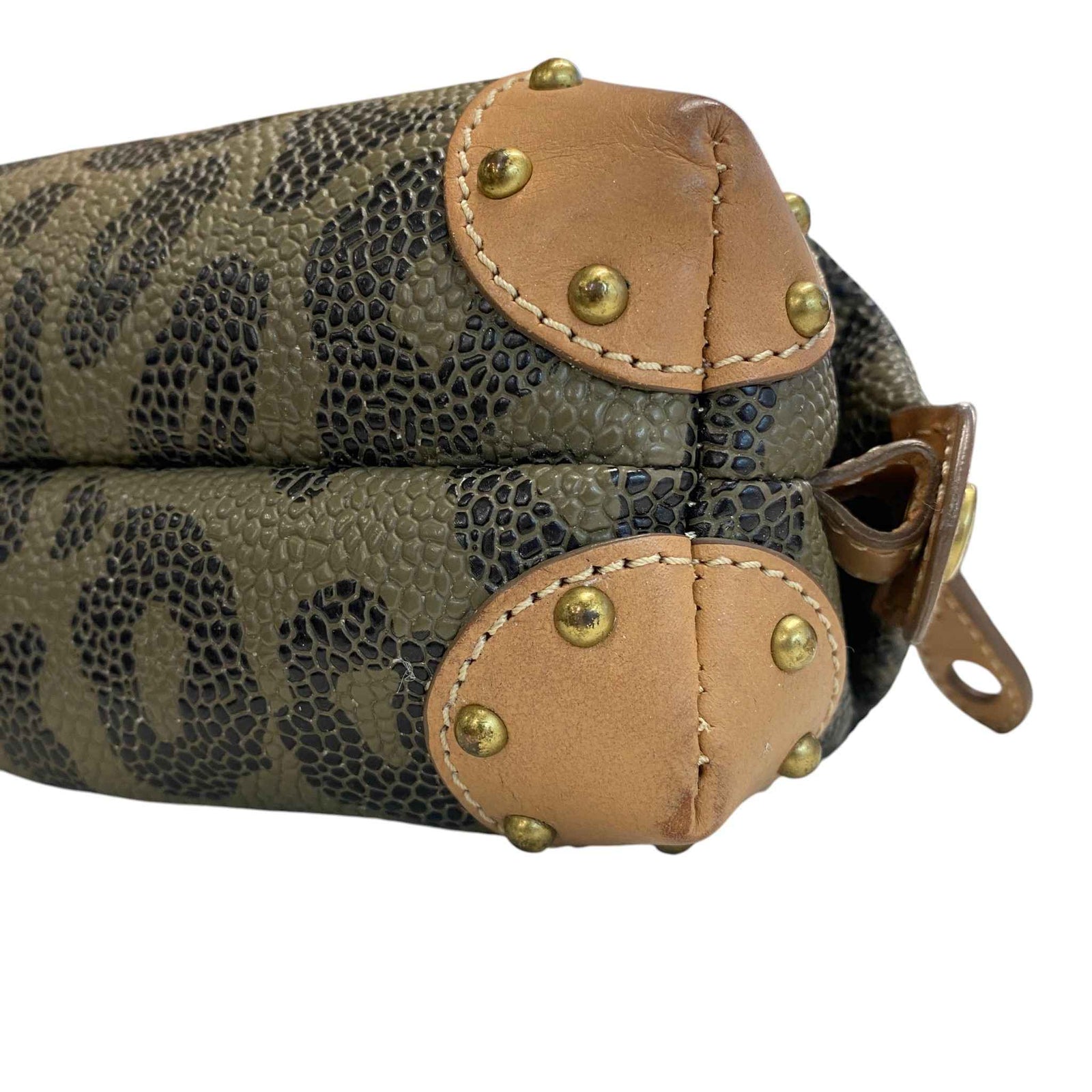 Women's Leopard Makeup/Pencil Case Pouch Brown - Photo 15