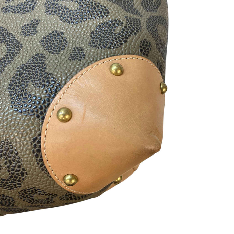 Women's Leopard Print Scotchgrain Tote Bag Brown