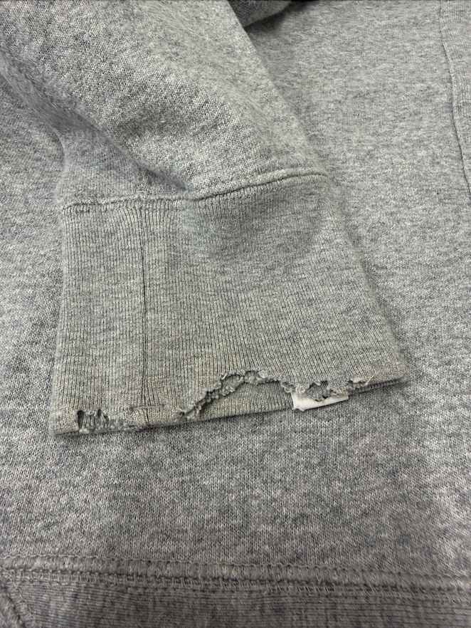 Men's Embroidered Logo Hoodie Grey Size M