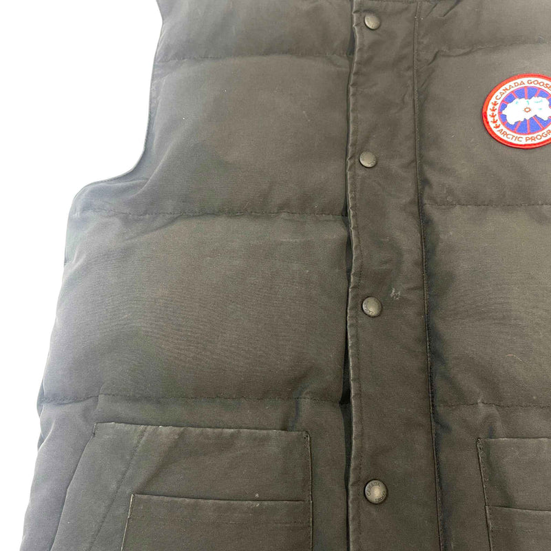 Men's Freestyle Crew Vest Gilet Black Size S