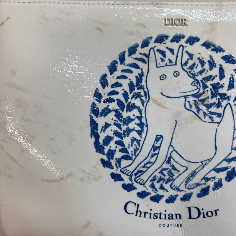 Women's Couture Vinyl Pouch White