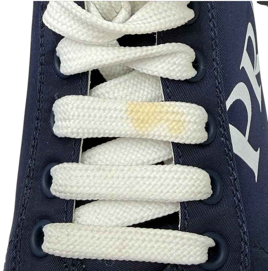 Women's Re-Nylon Logo Print Low Trainers Navy Size EU 38 / UK 5 - Photo 13