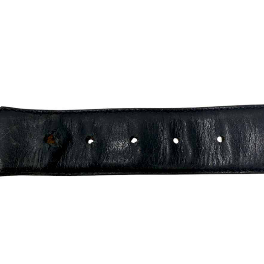 Men's Interlocking G Web Stripe Belt Burgundy Size Waist 34" - Photo 8