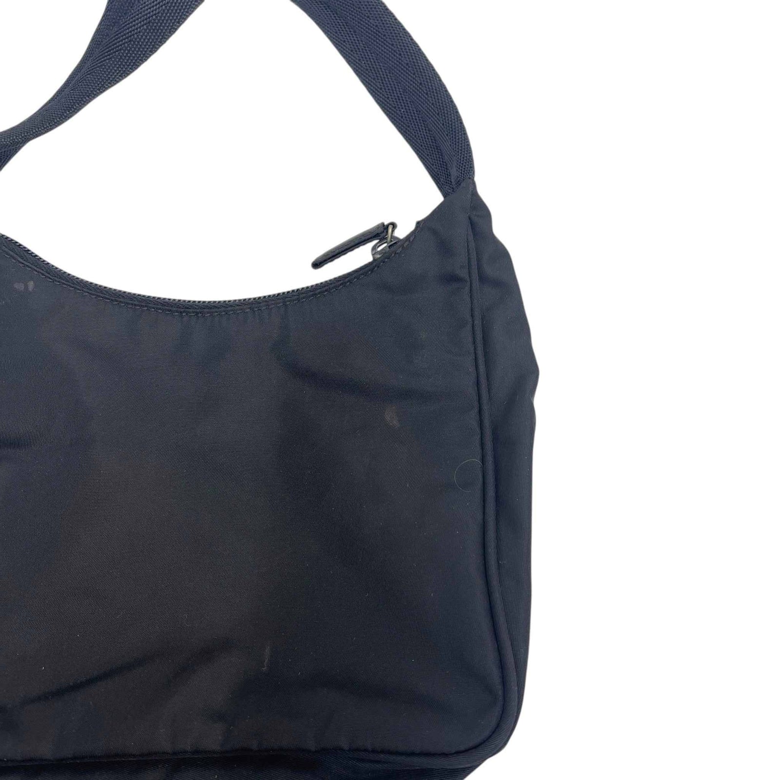 Women's Re Edition Nylon Mini Hobo Handbag Black - Photo 13
