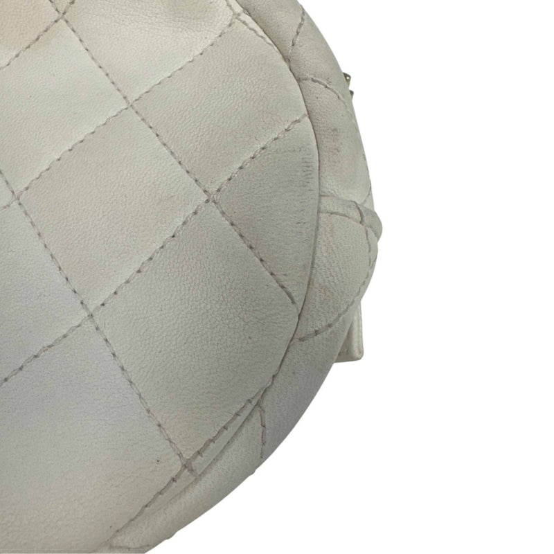 Women's 2019 Cc Quilted Studded Bag White