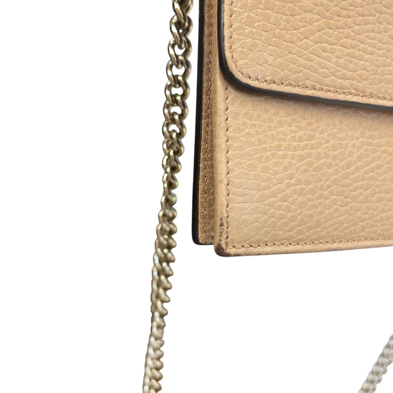 Women's Interlocking G Wallet On Chain Bag Tan