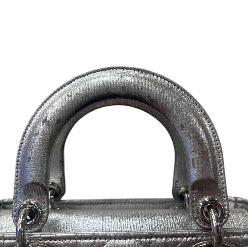 Dior Women's Medium Lady Dior Bag Silver