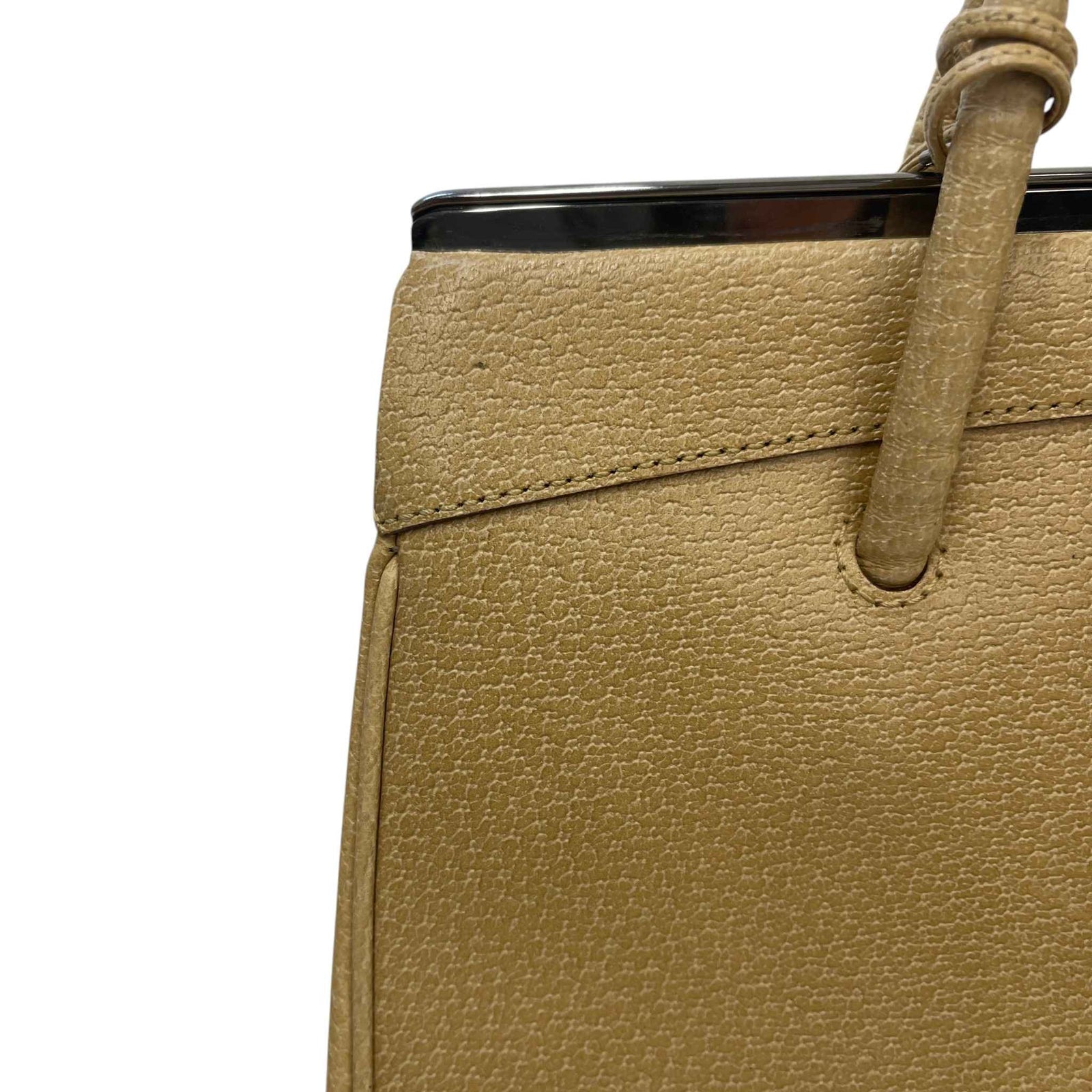 Women's Metal Logo Handbag Beige - Photo 15