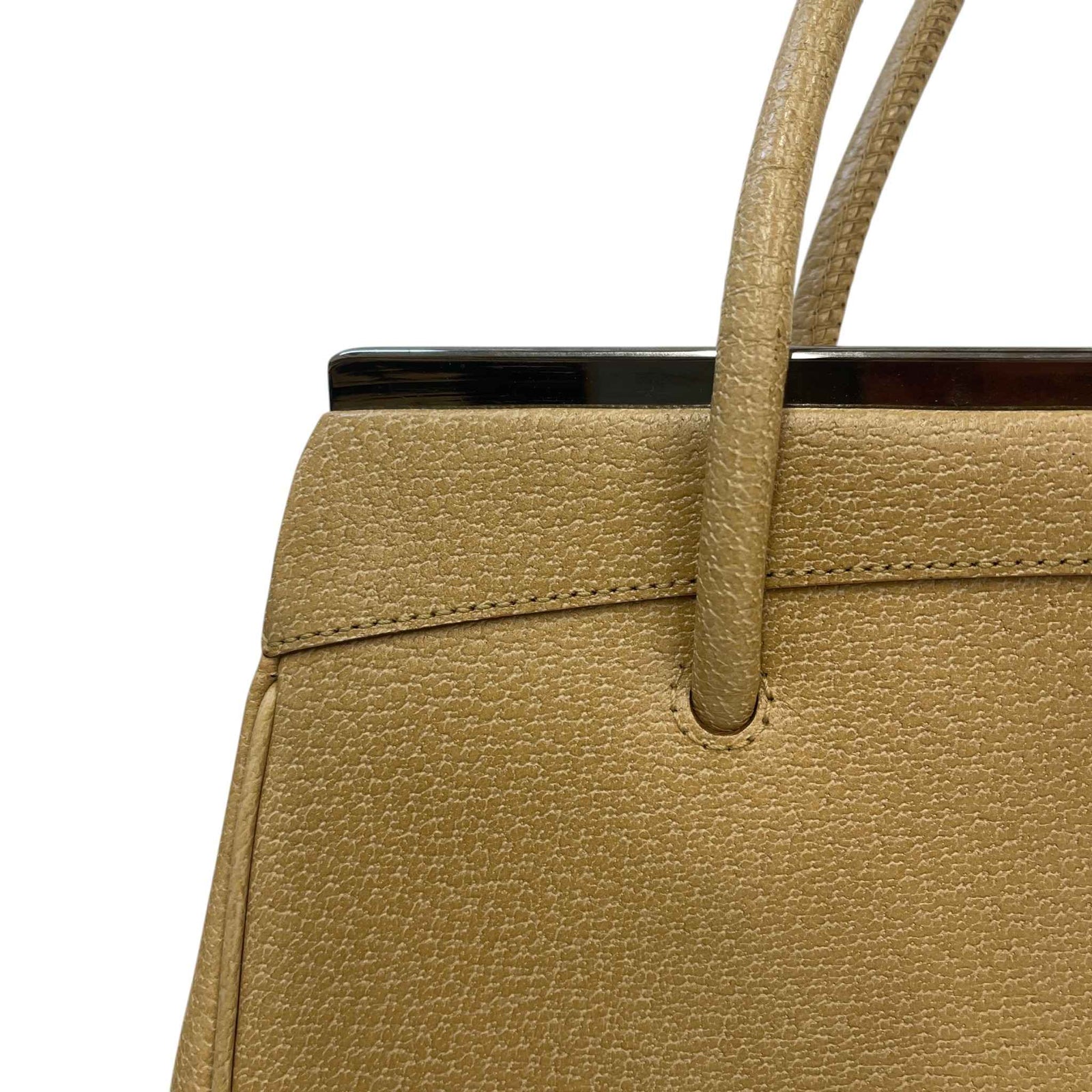 Women's Metal Logo Handbag Beige - Photo 16