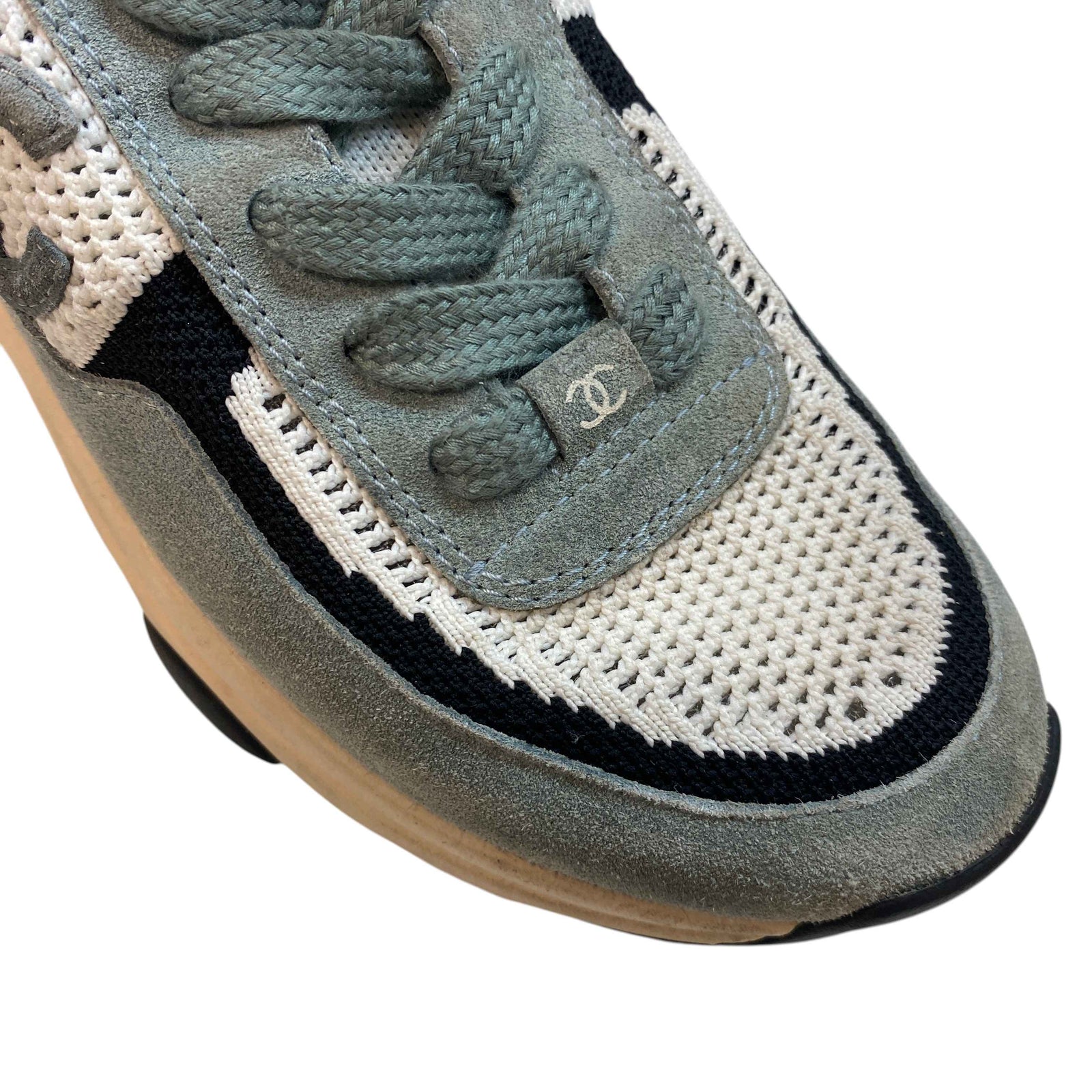 Women's Cc Knit Runners Low Trainers Blue Size EU 36.5 / UK 3.5 - Photo 13