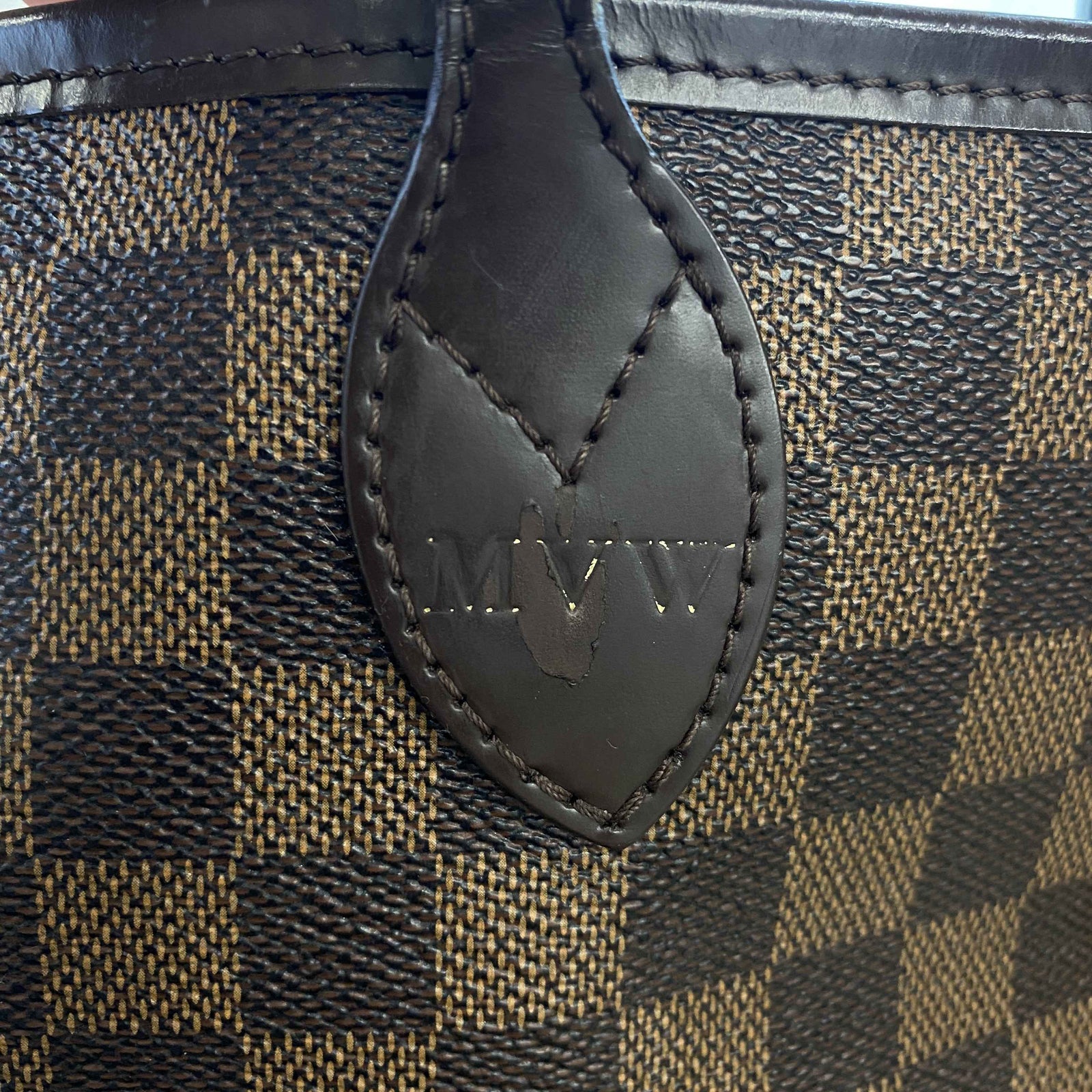 Women's Damier Ebene Neverfull MM Bag Brown - Photo 15