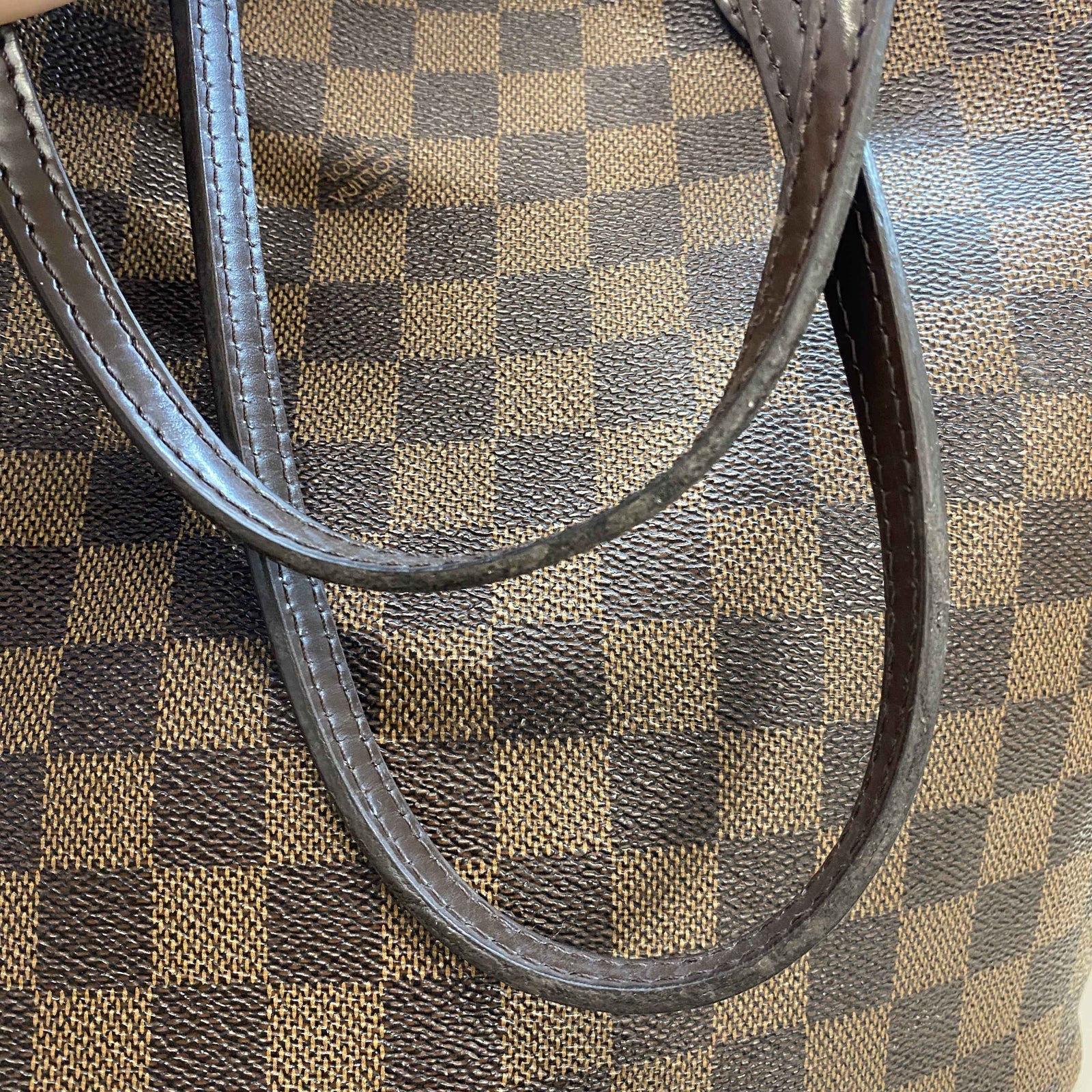 Women's Damier Ebene Neverfull MM Bag Brown - Photo 16