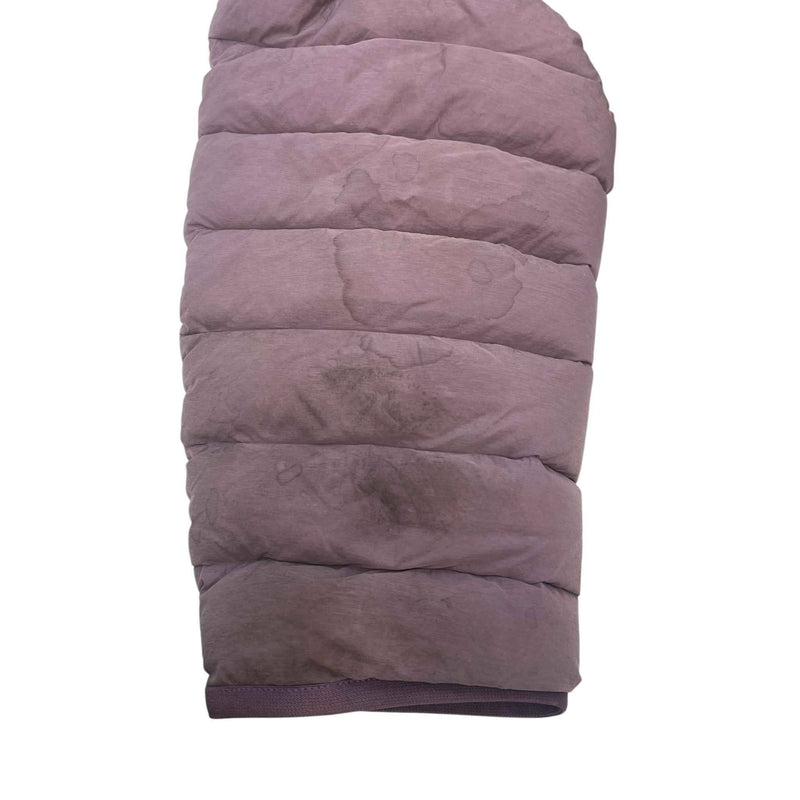 Men's Applique Logo Down Jacket Purple Size L