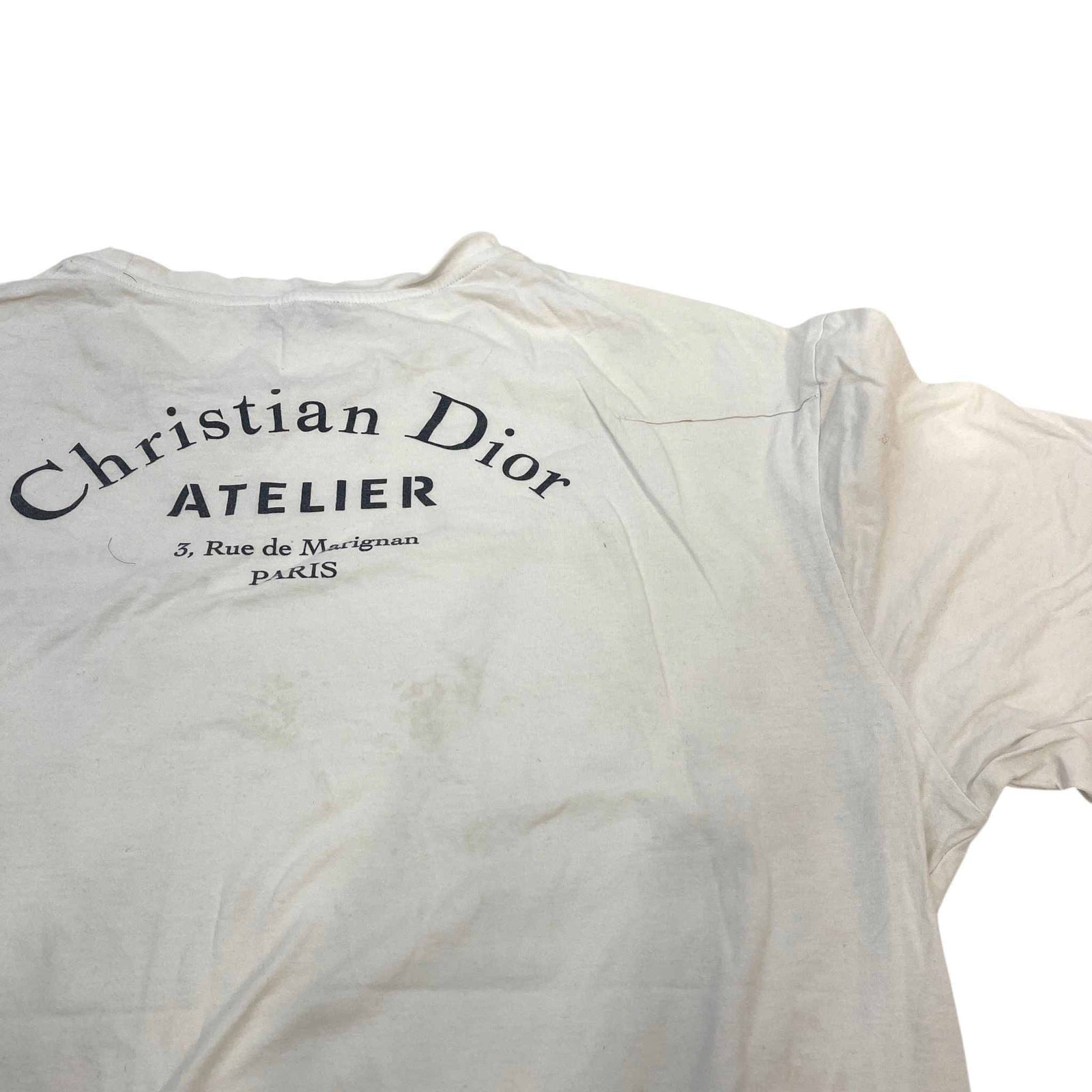 Men's Atelier Logo Print T-Shirt White Size XXXL - Photo 10