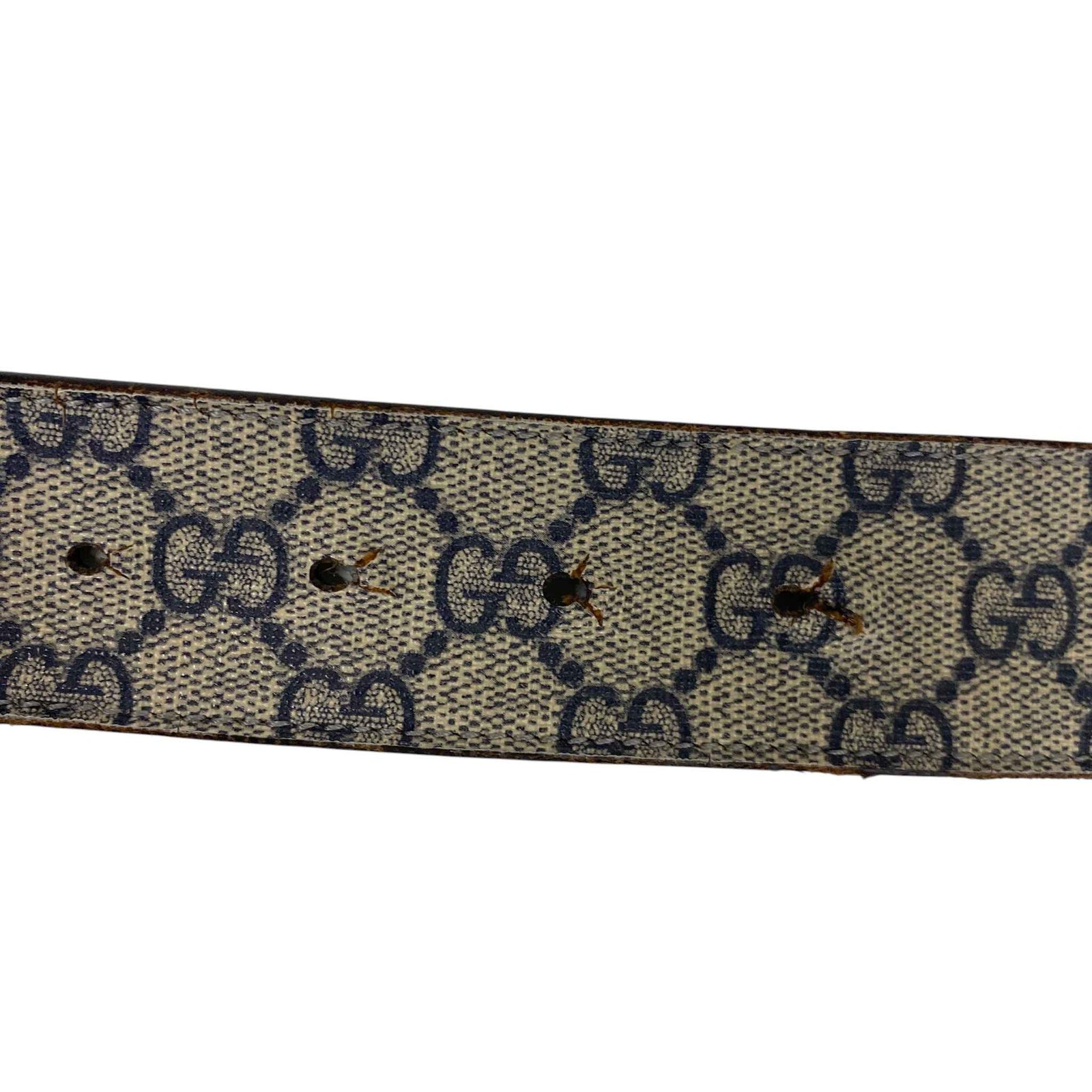 Men's GG Supreme Belt Beige Size 40" - Photo 10