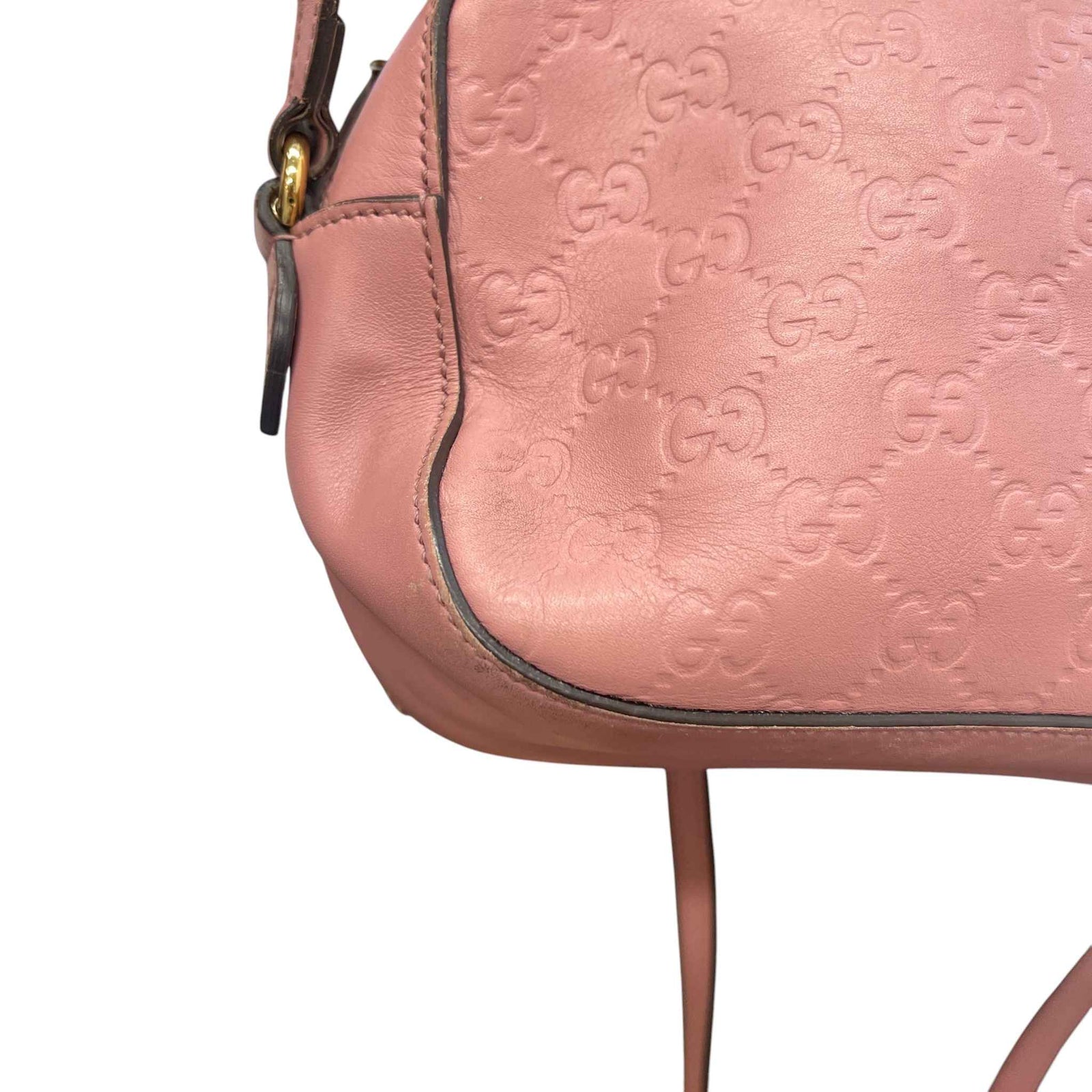 Women's Guccissima Camera Bag Pink - Photo 16