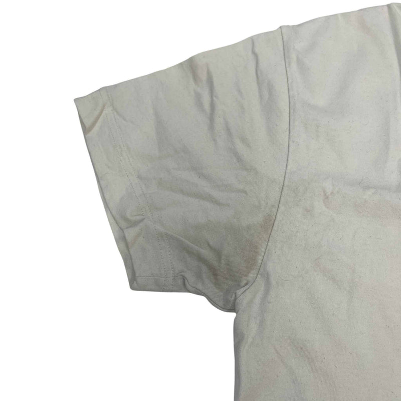 Men's Broken Shark T-Shirt Cream Size M