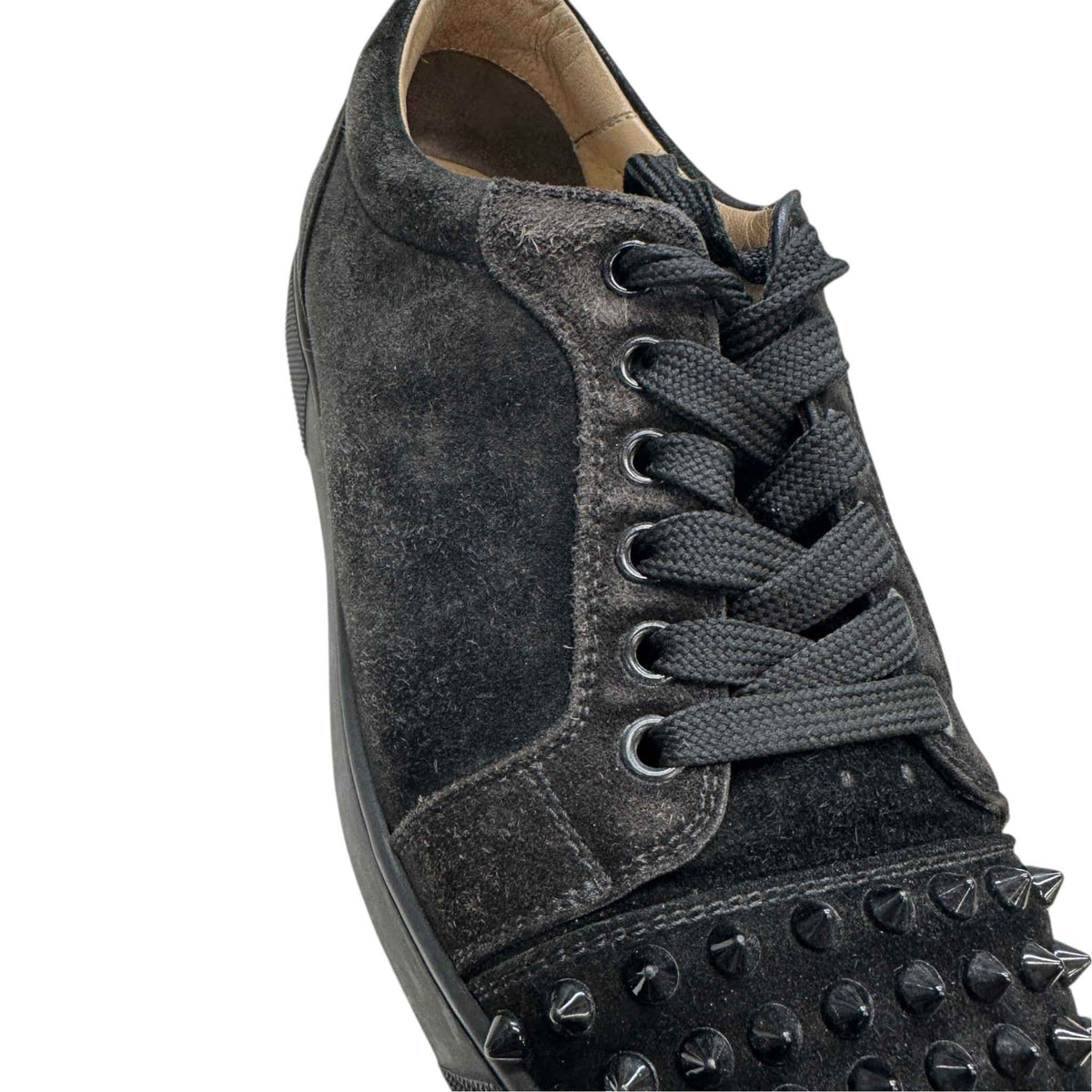 Women's Louis Spikes Flat Low Trainers Black Size UK 5.5 / EU 38.5 - Photo 13