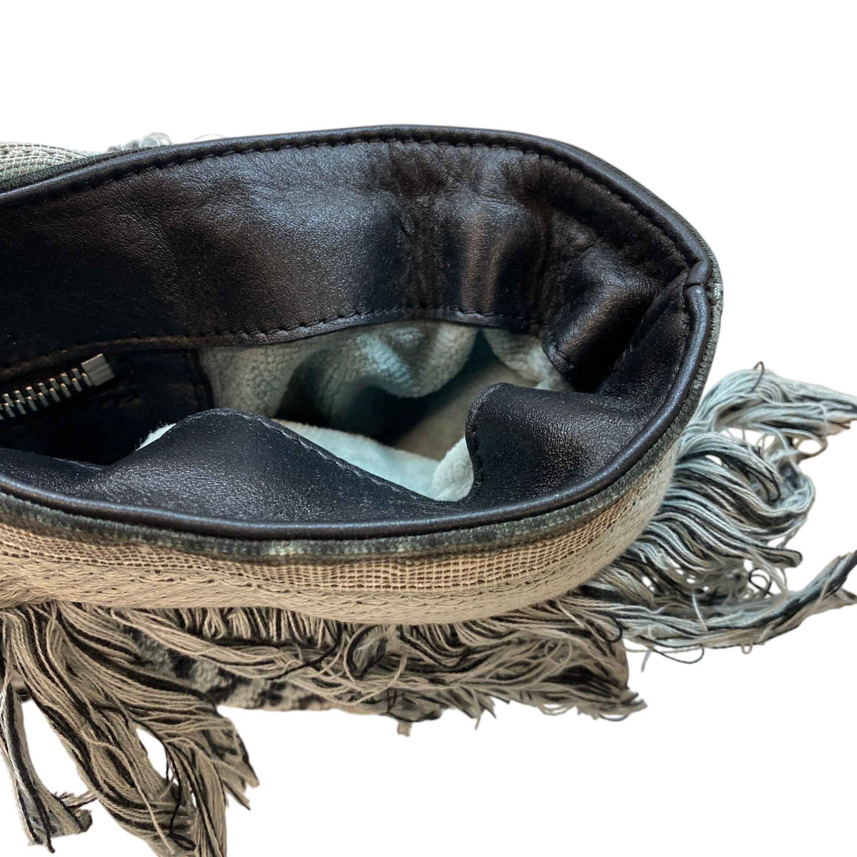 Women's Paris-Dubai Extraordinary Fringe Beach Tote Handbag Black - Photo 15