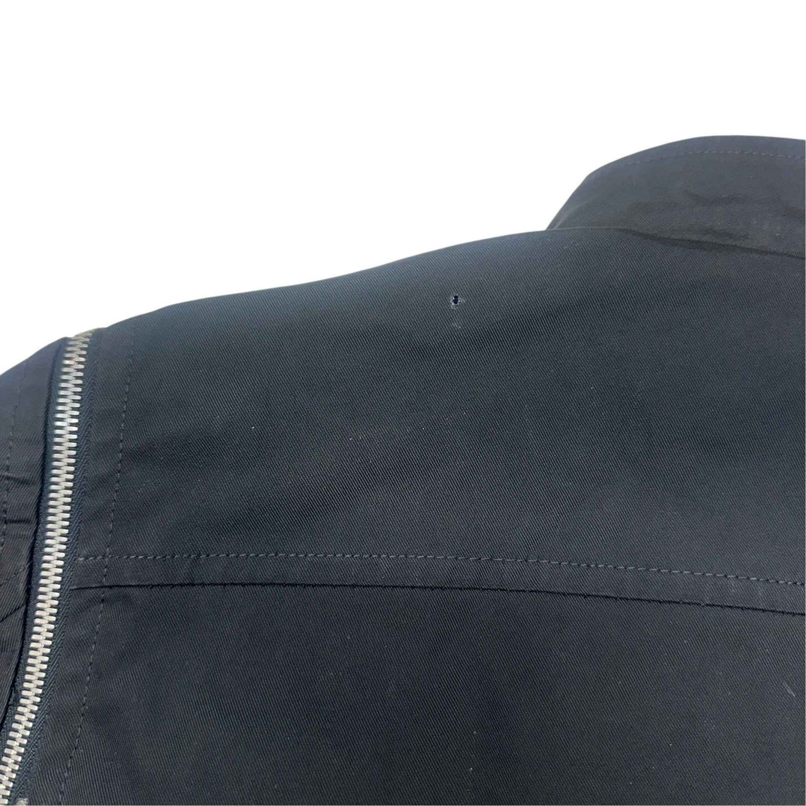 Men's Biker Jacket Black Size S - Photo 9